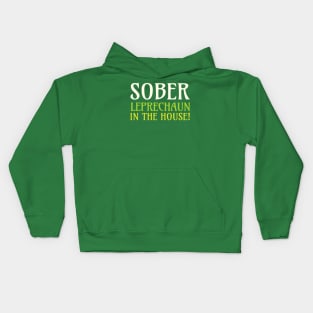 Sober Leprechaun In The House Kids Hoodie